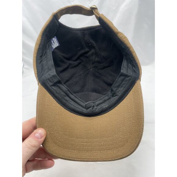 Light‎ Brown Duluth Trading Company Hat Embroidered Logo Adjustable Felt Lined - Picture 6 of 9